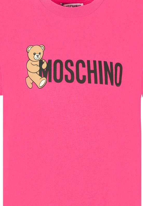 25FW [키즈] 모스키노 티셔츠 HPM058 LAA34 50541 FUCHSIA - MOSCHINO