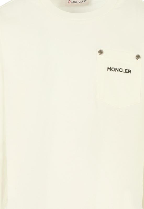 26SS [키즈] 몽클레어 티셔츠 K2954 8D00003 89AFV 034 WHITE - MONCLER