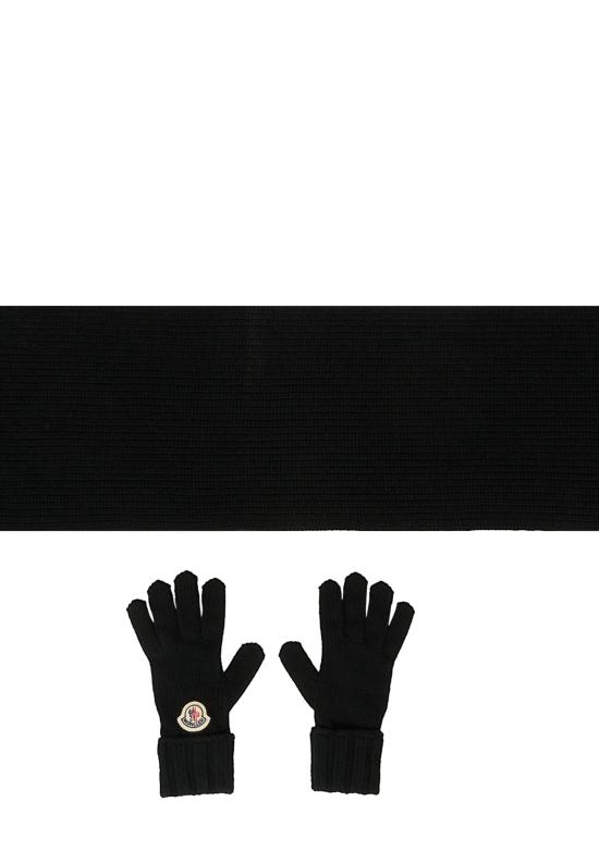 25FW [키즈] 몽클레어 액세서리 K2954 3G00005 M1115 999 BLACK - MONCLER