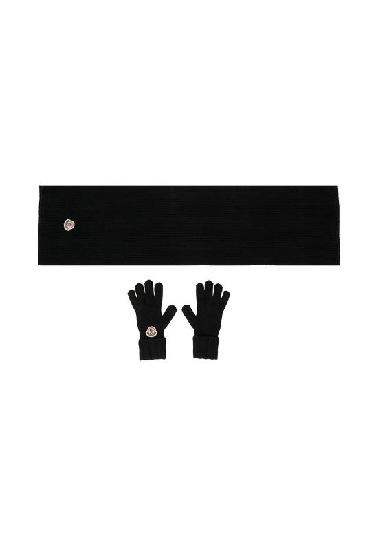 25FW [키즈] 몽클레어 액세서리 K2954 3G00005 M1115 999 BLACK