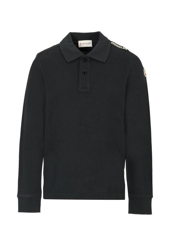25FW [키즈] 몽클레어 폴로 셔츠 K2954 8B00002 89ALK 999 BLACK