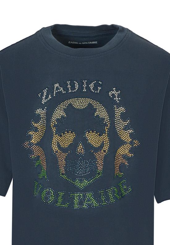 25FW [키즈] 자딕앤볼테르 티셔츠 X60460 83D BLUE - ZADIG & VOLTAIRE