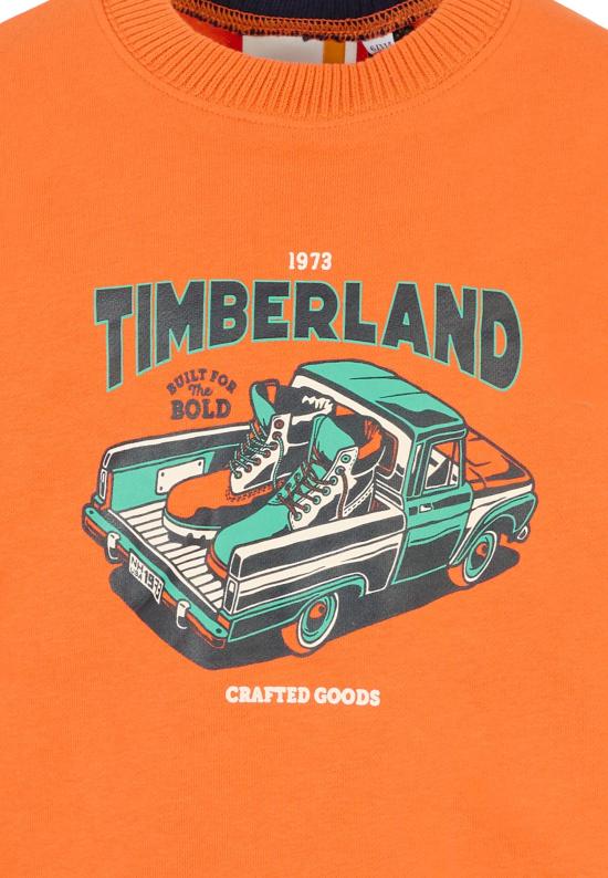 25FW [키즈] 팀버랜드 니트/스웻셔츠 T60543 43F ORANGE - TIMBERLAND