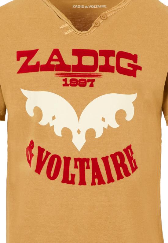 25FW [키즈] 자딕앤볼테르 티셔츠 X60488 213 BROWN - ZADIG & VOLTAIRE