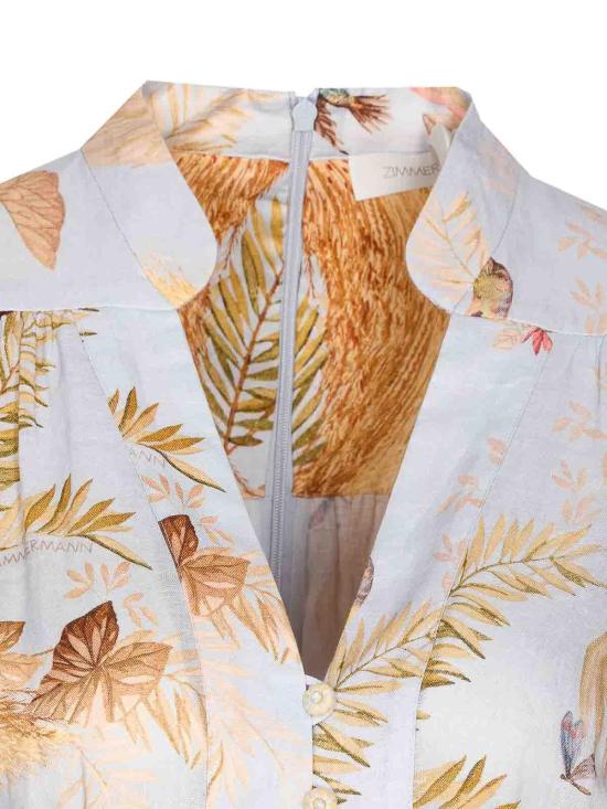 25FW 짐머만 미디 스커트 5147DSS253LBPFL Multicolour - ZIMMERMANN