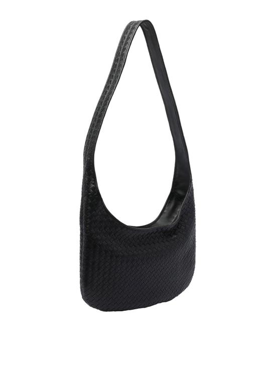 25FW 보테가베네타 베네토 인트레치아토 숄더백 826877V5KD08803 Black - BOTTEGA VENETA