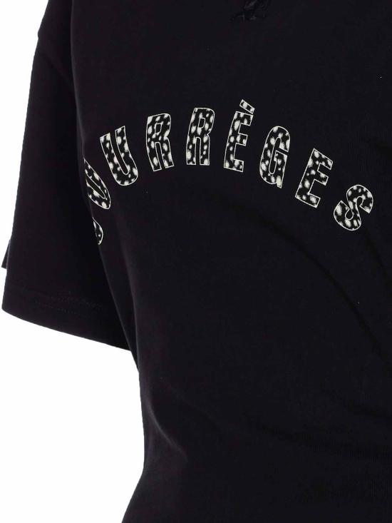 25SS 쿠레쥬 반팔 티셔츠 225JTS168JS0112B177 Black - COURREGES
