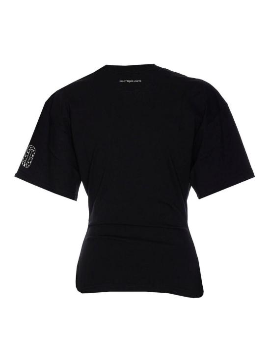 25SS 쿠레쥬 반팔 티셔츠 225JTS168JS0112B177 Black - COURREGES