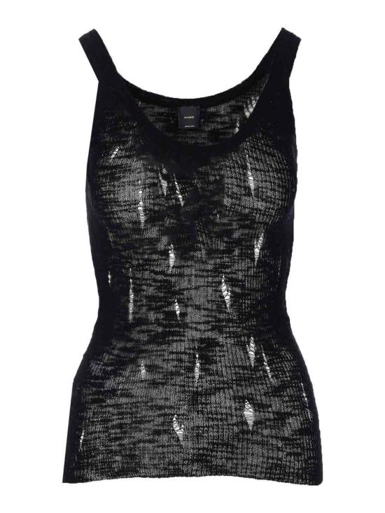 25SS 핑코 민소매 티셔츠 105143A2LPZ99 Black