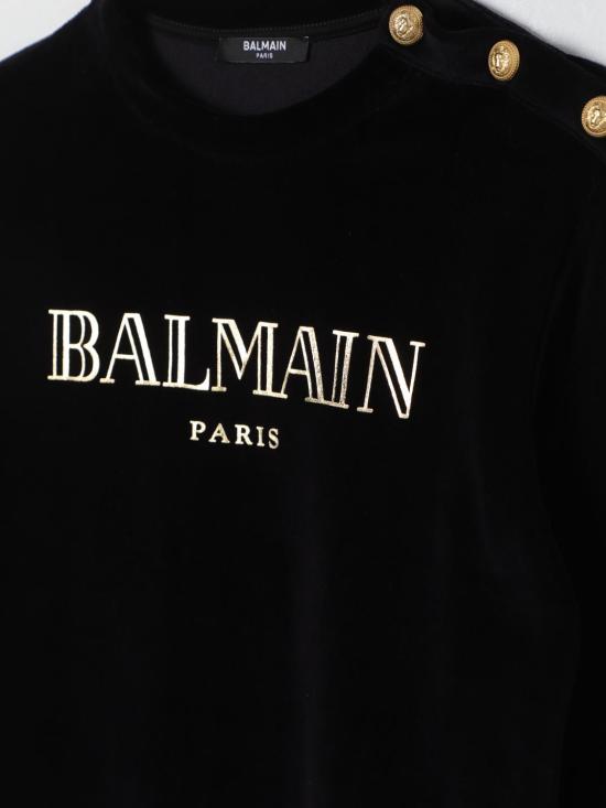 25FW [키즈] 발망 풀오버 BV4R60U0173 930OR Black - BALMAIN