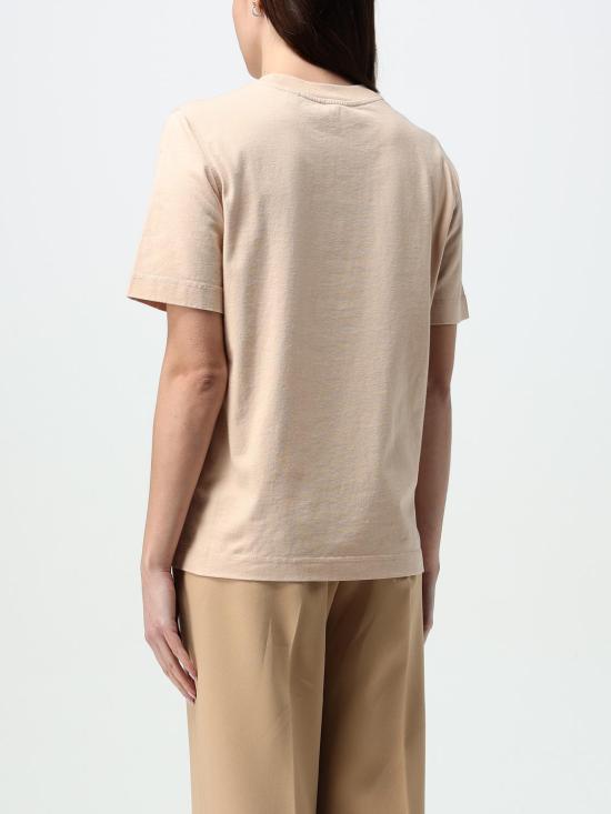 25FW 버버리 로고 프린팅 코튼 반팔 티셔츠 8102402 Beige - BURBERRY