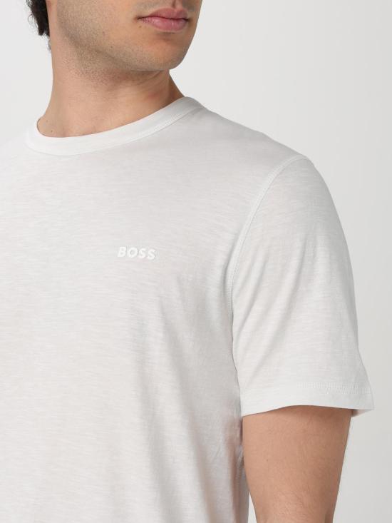 25FW 보스 반팔 티셔츠 50508243 106 White - BOSS