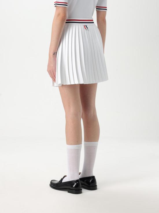 25FW 톰브라운 숏 스커트 FKK139AY5502 100 White - THOM BROWNE