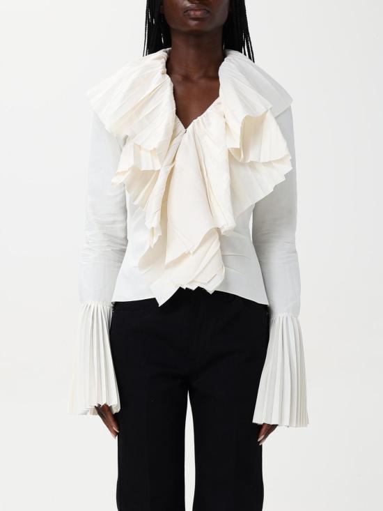 25FW 알렉산더 맥퀸 블라우스 818373QEAF2 9015 Beige