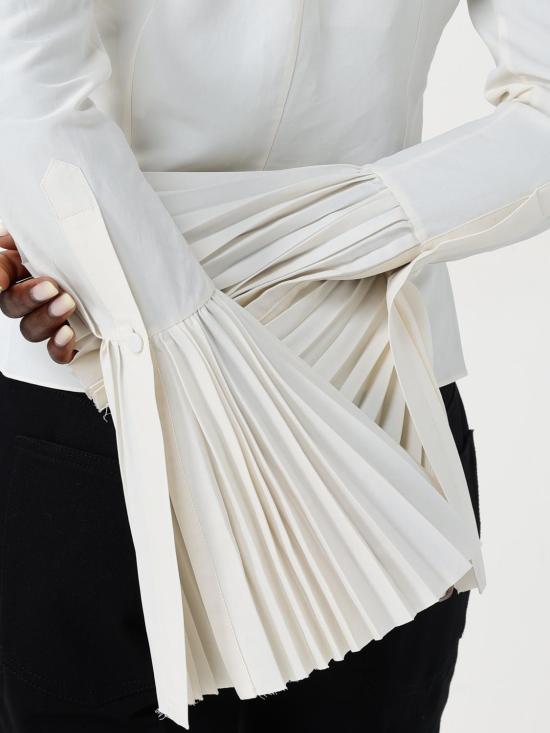 25FW 알렉산더 맥퀸 블라우스 818373QEAF2 9015 Beige - ALEXANDER MCQUEEN