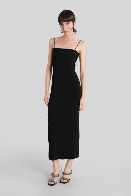 25FW 알렉산더 왕 롱 원피스 423075 1KC3256002 Black