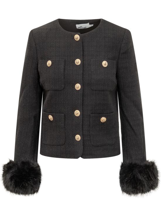 25FW 셀프 포트레이트 수트 자켓 AW25088JB BLACK