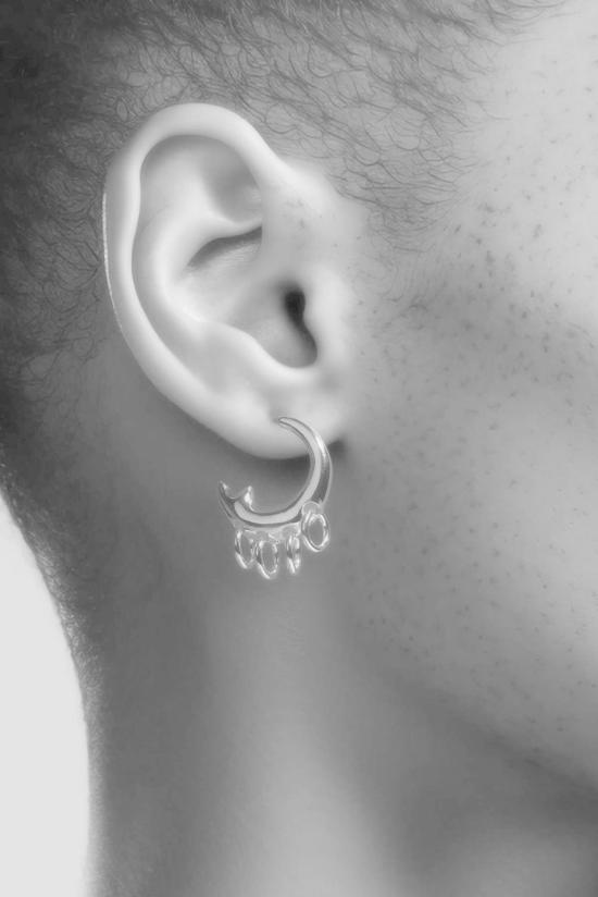  한나 주웻 이어링 한나 주엣 스털링 허쉬 후프스 스털링