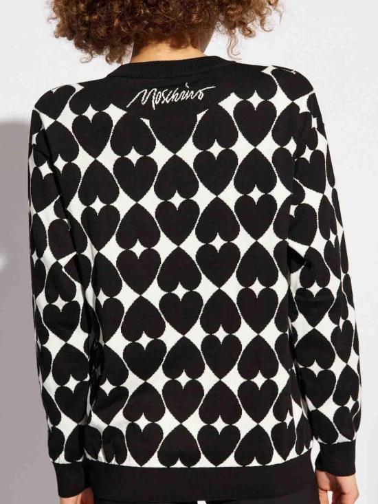 25FW 모스키노 긴팔 티셔츠 091755062555 Black - MOSCHINO