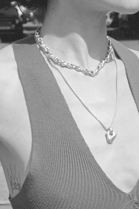  앙하리드 스튜디오 목걸이/팬던트 Angharad Studio 링크 네크리스 스털링 실버 - ANGHARAD STUDIO