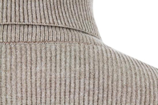 24FW 브루넬로 쿠치넬리 터틀넥 M12175403 C9018 Brown - BRUNELLO CUCINELLI