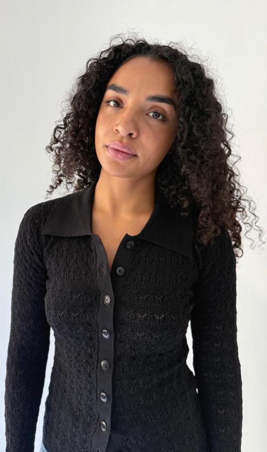  씨뉴욕 가디건 시니 루비 니트 카디건