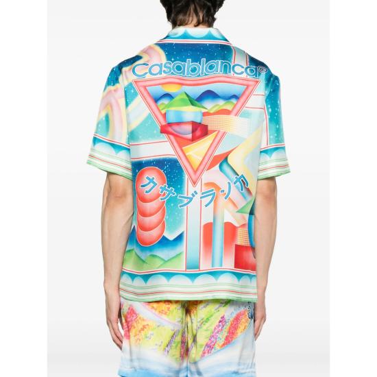 25FW 카사블랑카 반팔 셔츠 SH 003 01 - CASABLANCA