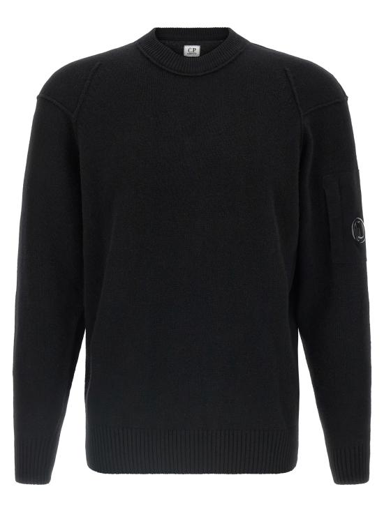 25FW 씨피 컴퍼니 램스울 GRS 크루넥 렌즈 스웨터 RFCMKN707A110149A999 BLACK DOM