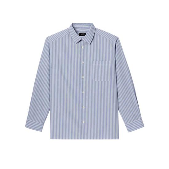 25FW 아페쎄 긴팔 셔츠 COHJJH12532IAB BLEU CLAIR DOM