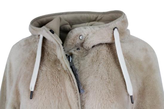 25FW 브루넬로 쿠치넬리 퍼 코트 MPMRA9715 C8539 Beige - BRUNELLO CUCINELLI