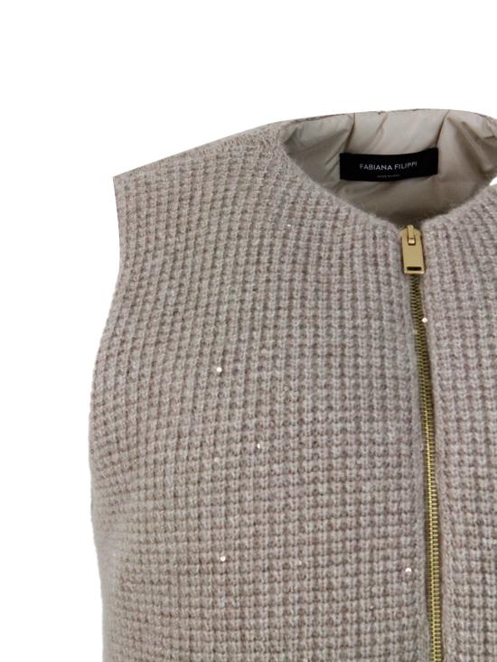 25FW 파비아나 필리피 베스트 CTD224F765L067 088 Brown - FABIANA FILIPPI