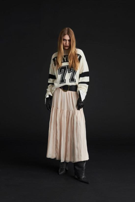 25FW 아니예 바이 롱 스커트 I5 8 1814222203 ALMOND Beige - ANIYE BY