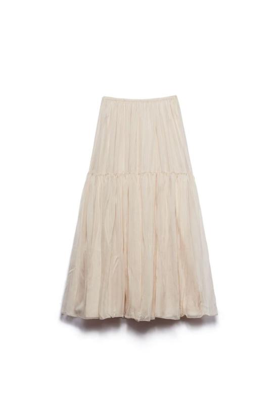 25FW 아니예 바이 롱 스커트 I5 8 1814222203 ALMOND Beige