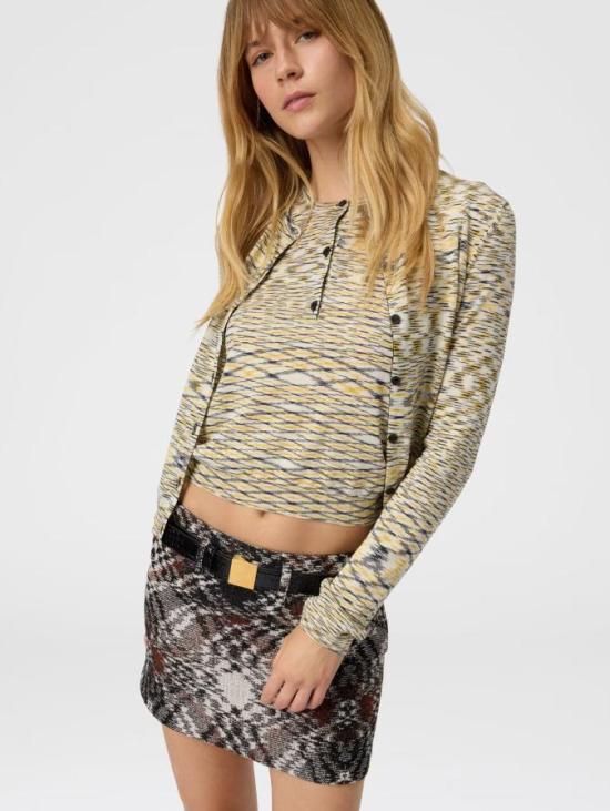 25FW 미소니 숏 스커트 DS25WH09BW00XTS80E0 Mutlicolor - MISSONI