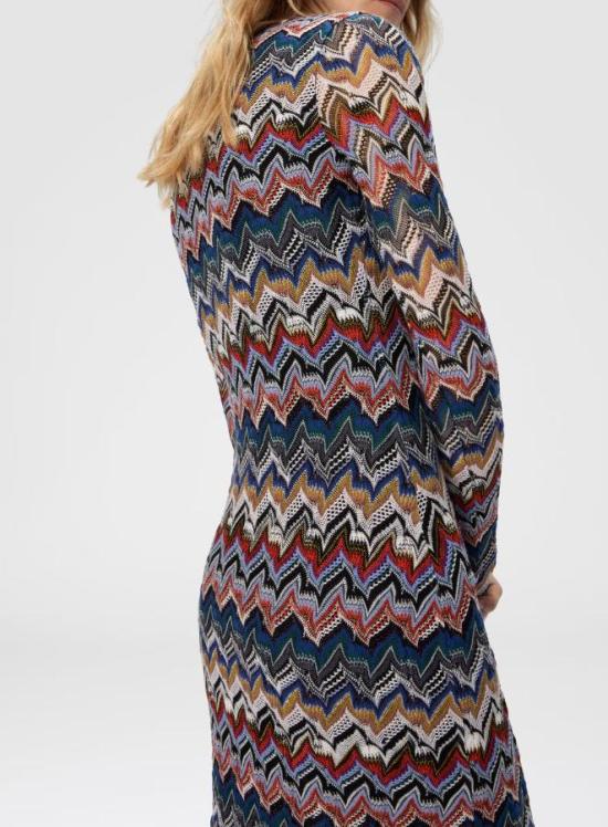 25FW 미소니 미디 원피스 DS25WG1VBR012FSM9R3 MULTICOLOUR - MISSONI