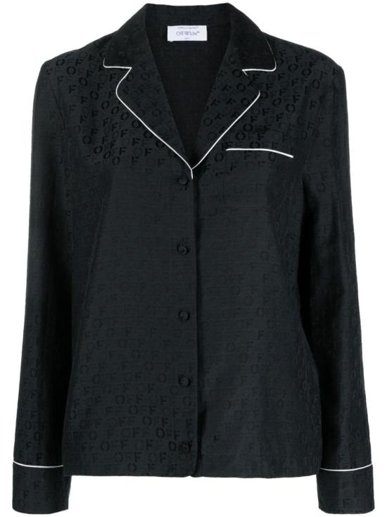  오프화이트 셔츠 OWGE016F23FAB002 1010 BLACK Black