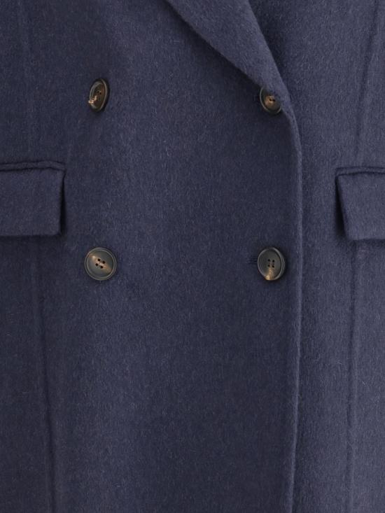 25FW 브루넬로 쿠치넬리 모닐레 캐시미어 비버 더블 페이스 코트  MD5039677 C7186 BLUE - BRUNELLO CUCINELLI