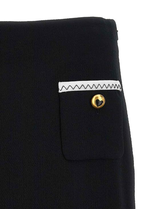 25FW 모스키노 숏 원피스 012155170555 Black - MOSCHINO