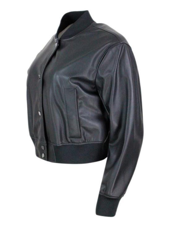 25FW 알마니 가죽 자켓 XW001432AF166189UC001 Black - ARMANI