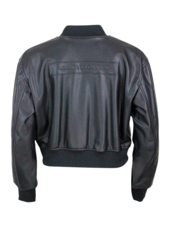 25FW 알마니 가죽 자켓 XW001432AF166189UC001 Black - ARMANI