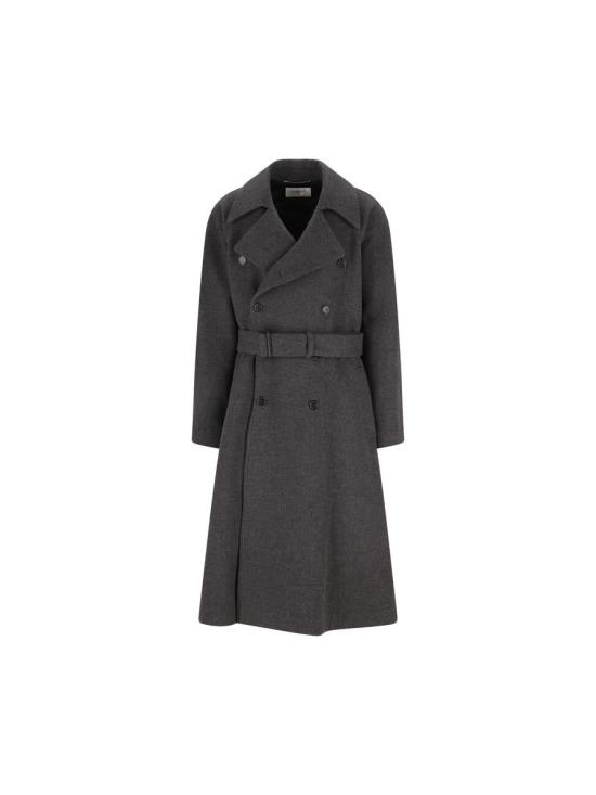 25FW 생로랑 캐시미어 소재 롱 코트  848512Y1M971473 AI25 GRAY