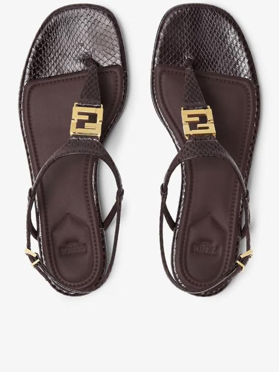 25FW 펜디 샌들 8Y8713 AUEE F1SIZ BLACK PURPLE Black - FENDI