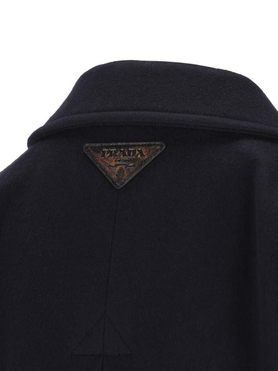 25FW 프라다 싱글브레스트 더블 로덴 코트  P655SEC2OF0008 AI25 BLUE - PRADA