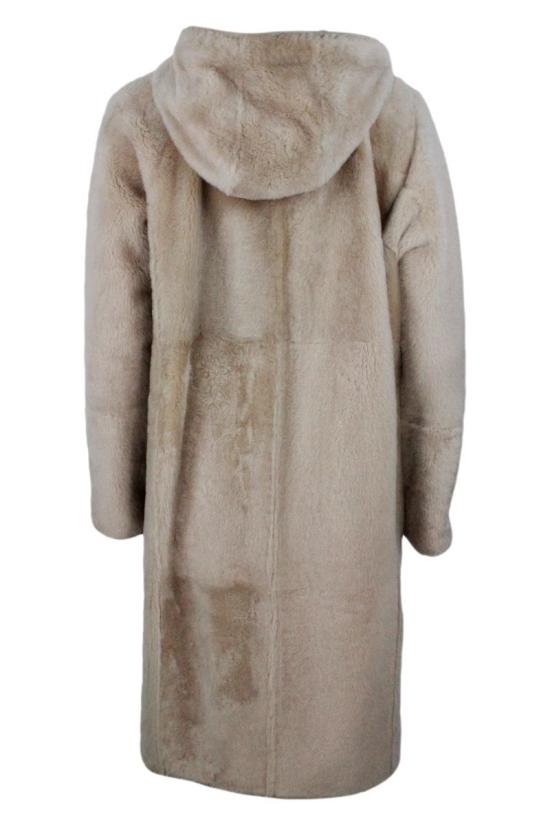 25FW 브루넬로 쿠치넬리 퍼 코트  MPMRA9715 C8539 Beige - BRUNELLO CUCINELLI