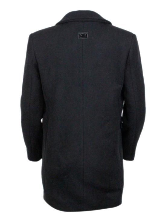 25FW 알마니 코트 XW000716AF162062UC001 Black - ARMANI