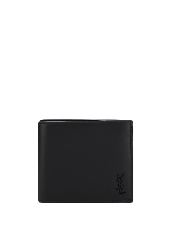 25FW 생로랑 타이니 모노그램 반지갑 6077271JB0U 1000 BLACK