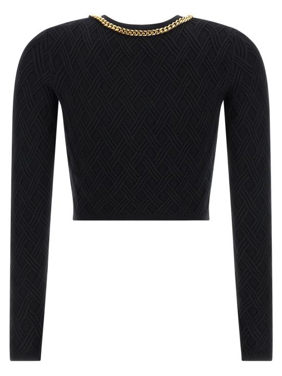 25FW 엘리자베타프랜치 가디건 MK29B56E2110 Black - ELISABETTA FRANCHI