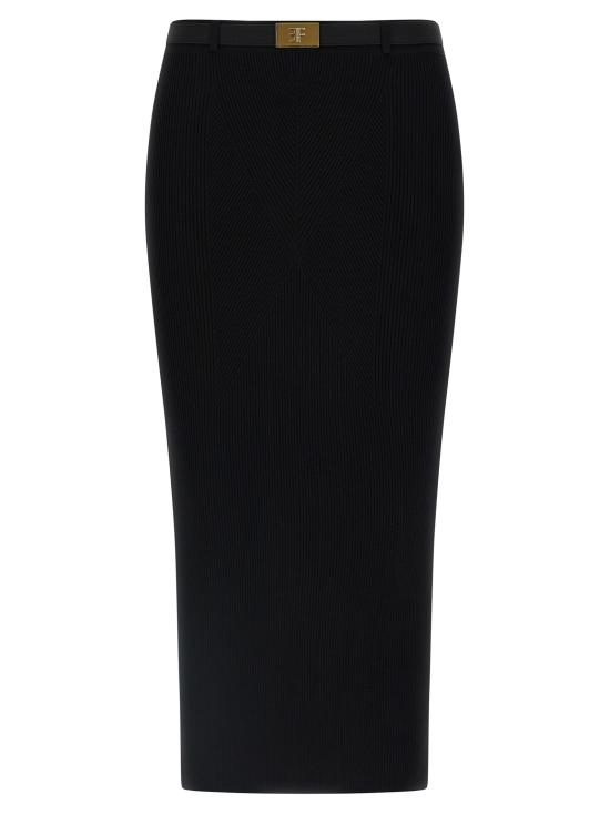 25FW 엘리자베타프랜치 미디 스커트 GK17B56E2110 Black