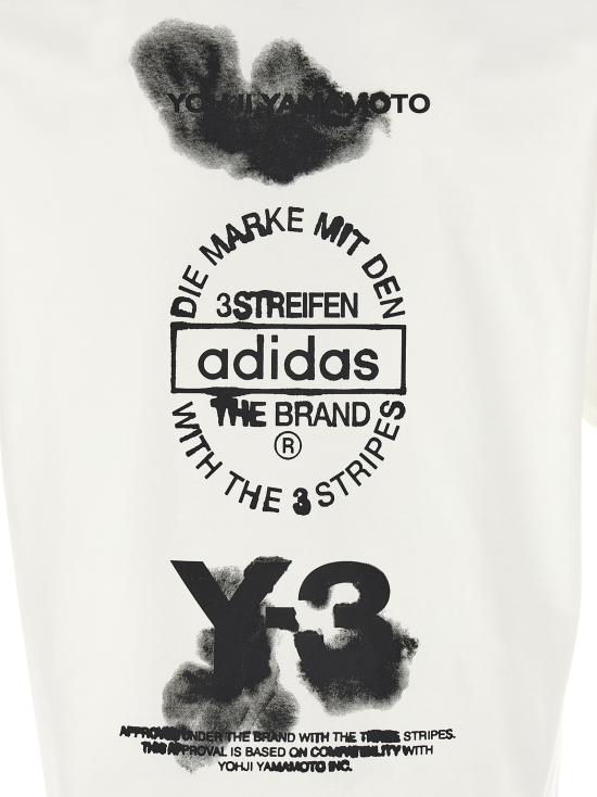 26FW 와이쓰리 반팔 티셔츠 JZ0712WHITE White Black - Y-3