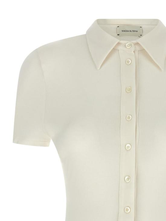 25FW 마그다뷰트림 바디수트 티셔츠 205725CREAM WHITE - MAGDA BUTRYM